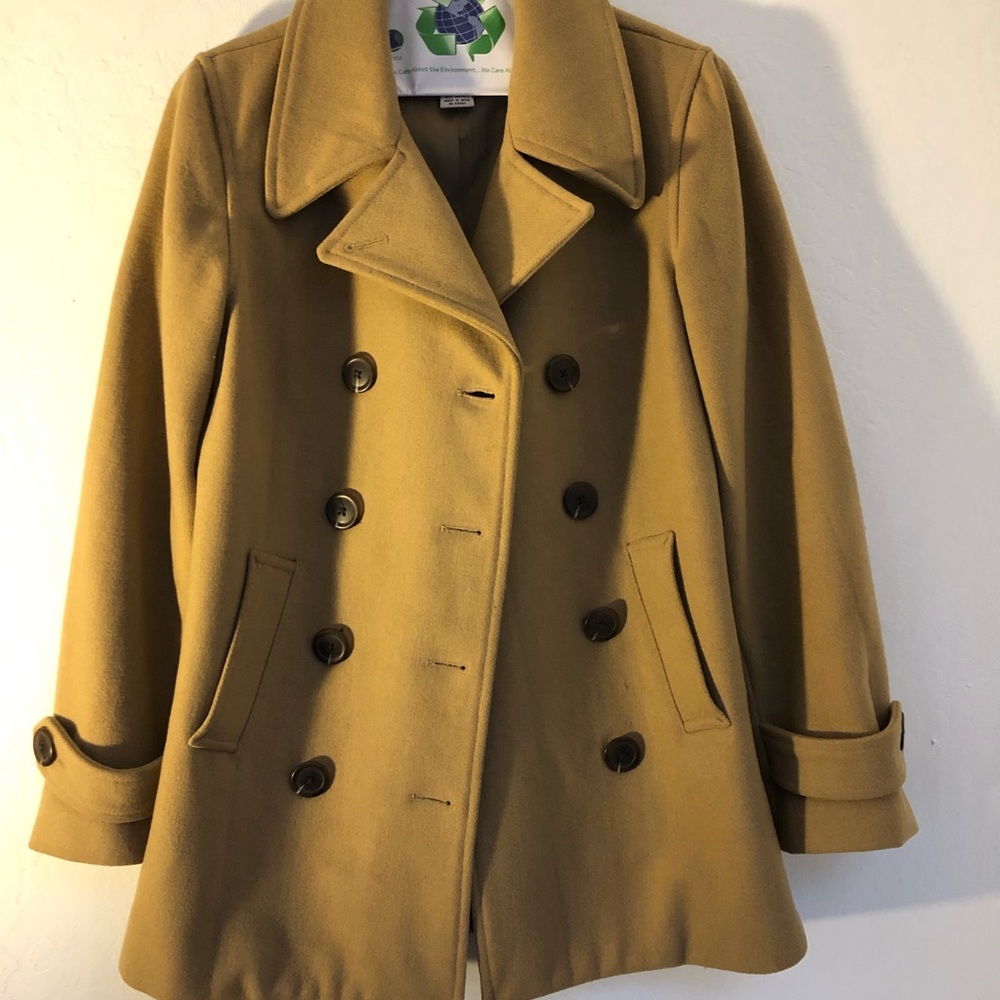 Beige wool coat Gap